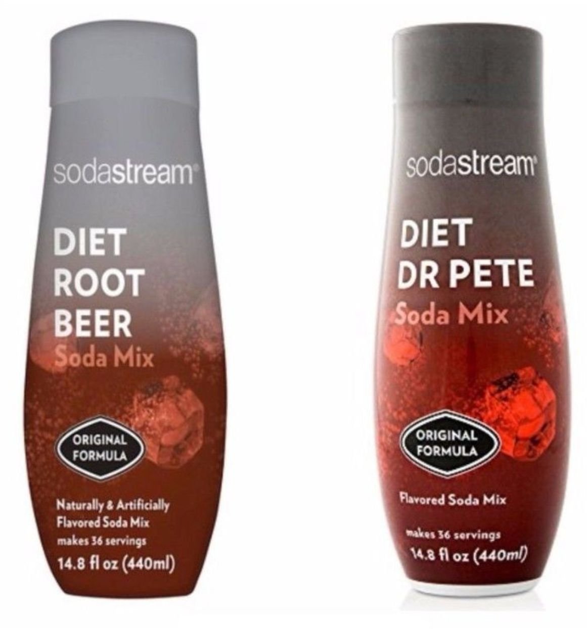 SodaStream 14.8 fl Diet Dr Pete & Diet Root Beer Combo - Twin Pack