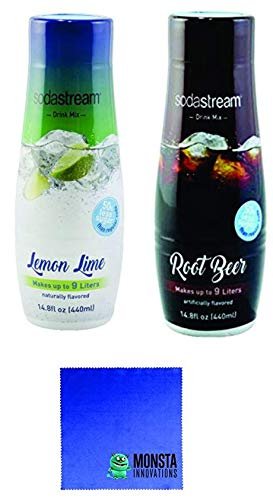 SodaStream 14.8 fl Ounce Lemon Lime and Root Beer Syrup - Twin Pack