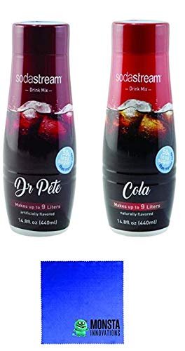 SodaStream 14.8 fl Ounce Cola and Dr. Pete Syrup- Twin Pack
