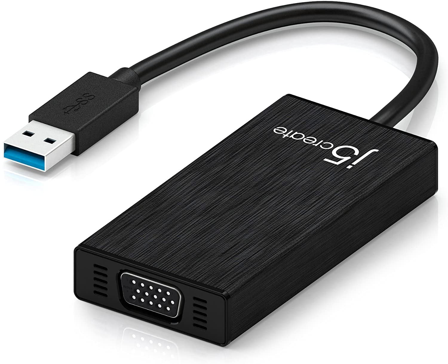 j5create USB 3.0 Multi-Adapter VGA/ 3-Port USB 3.0 HUB | Backwards Compatible with USB 2.0 and USB 1.1 Devices | USB to VGA Compatible with Windows and MAC OS