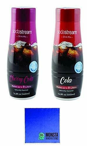 SodaStream 14.8 fl Ounce Cherry Cola and Classic Cola Syrup- Twin Pack Value Bundle